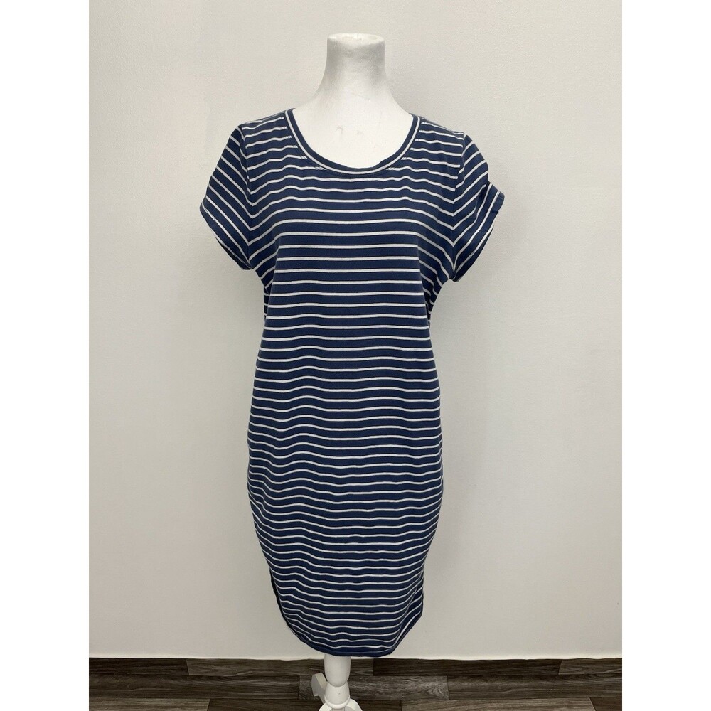 Sonoma women’s maternity dress Striped Size XL Short Sleeve Pullover Round Neck